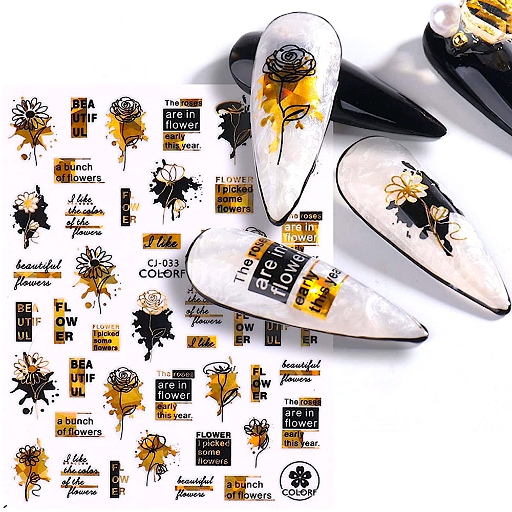 💌 BO/GO$6 Floral Nail Stickers